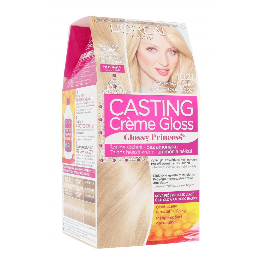 L'Oréal Paris Casting Creme Gloss Glossy Princess Vopsea de păr pentru femei 48 ml Nuanţă 1021 Coconut Baby