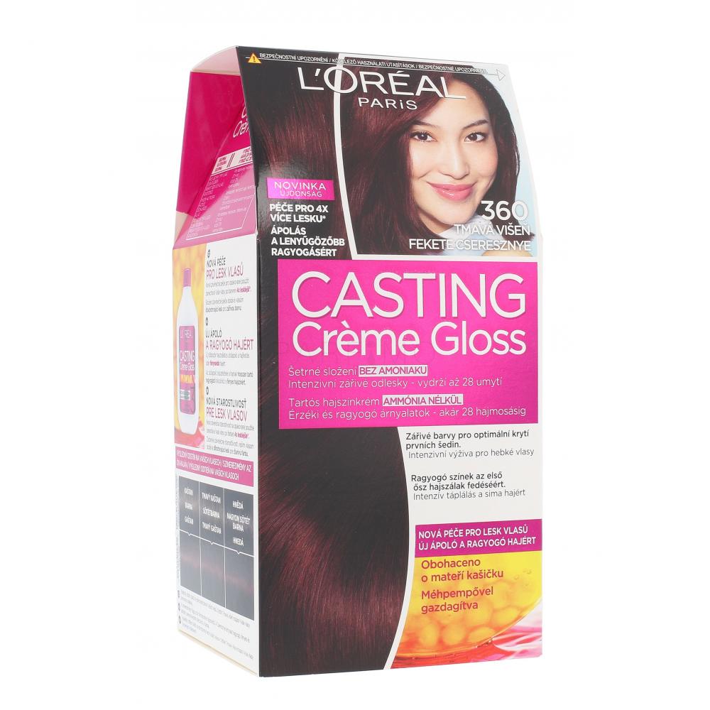 L'Oréal Paris Casting Creme Gloss Vopsea de păr pentru femei 48 ml Nuanţă 360 Black Cherry
