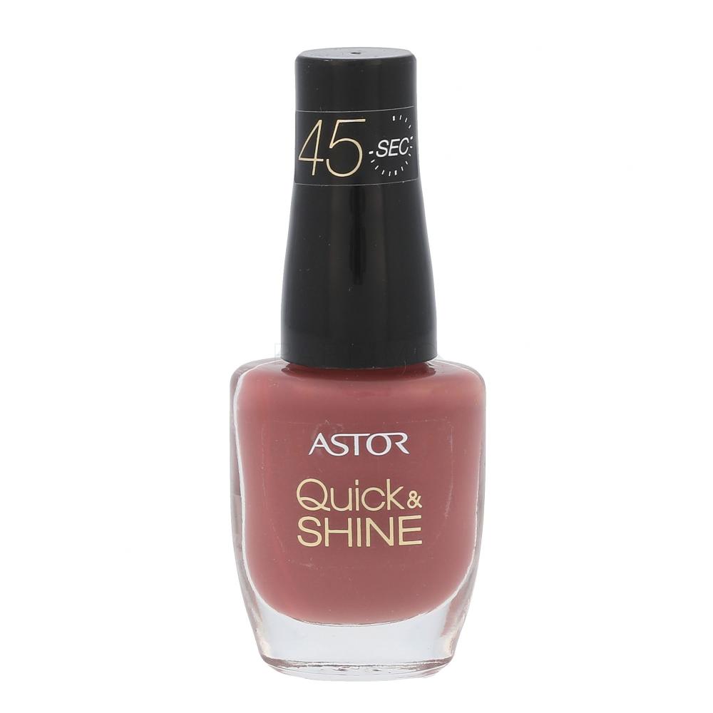ASTOR Quick & Shine Lac de unghii pentru femei 8 ml Nuanţă 618 Blackberry Smoothie