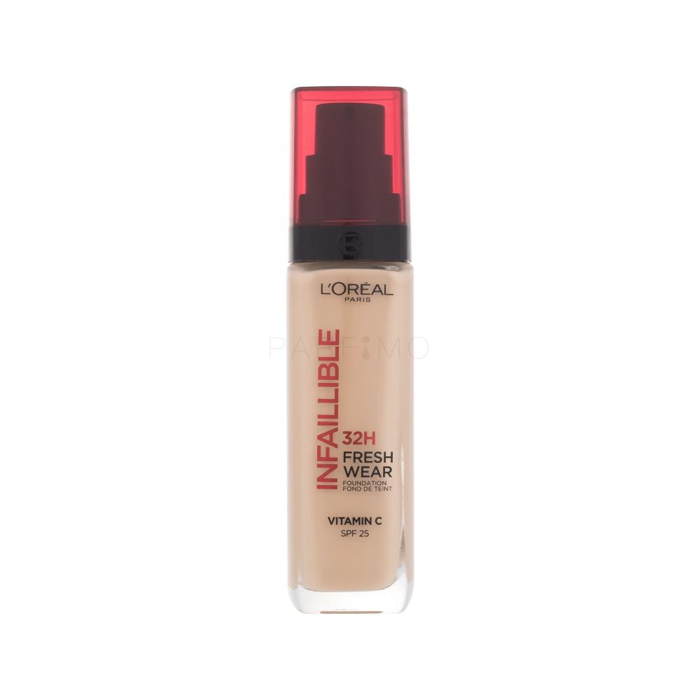 L'Oréal Paris Infaillible 32H Fresh Wear SPF25 Fond de ten pentru femei 30 ml Nuanţă 125