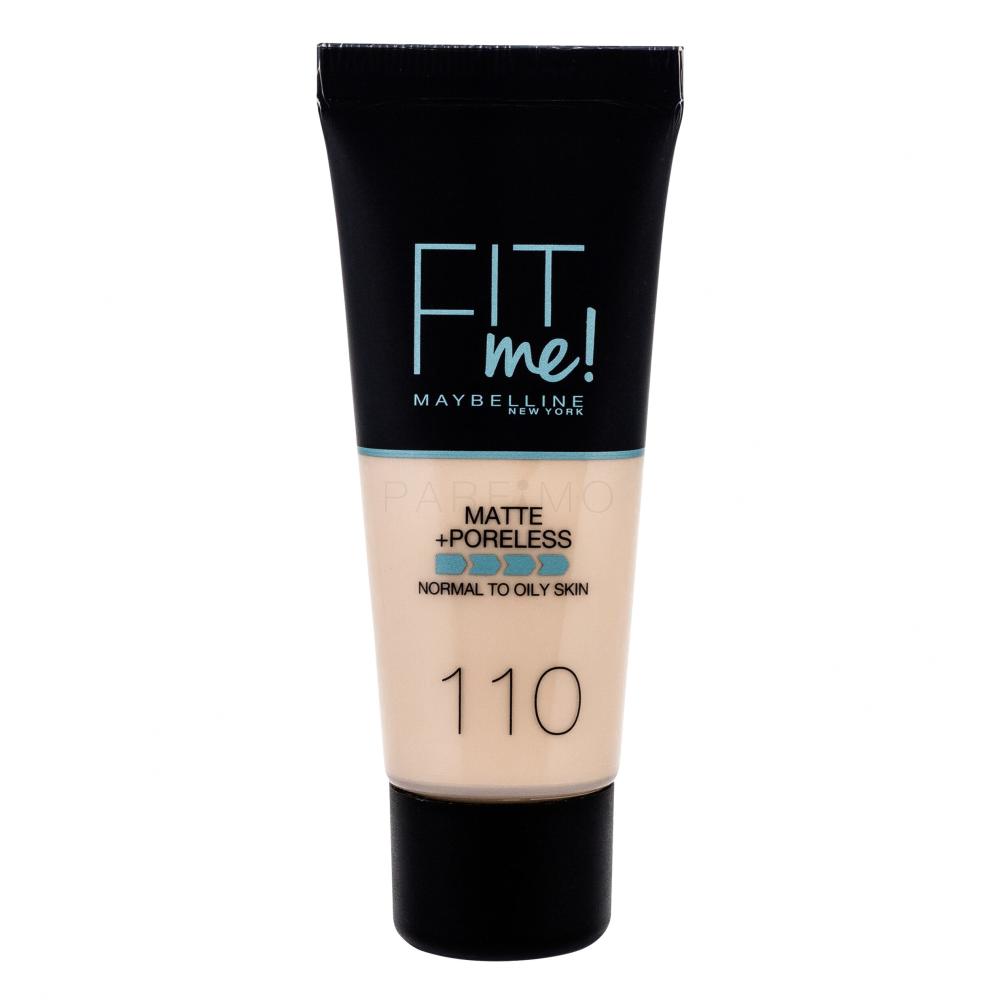 Maybelline Fit Me! Matte + Poreless Fond de ten pentru femei 30 ml Nuanţă 110 Porcelain
