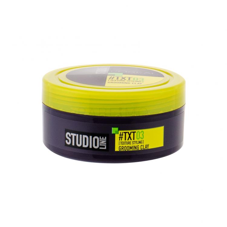 L&#039;Oréal Paris Studio Line TXT 03 Grooming Clay Ceară de păr pentru bărbați 75 ml