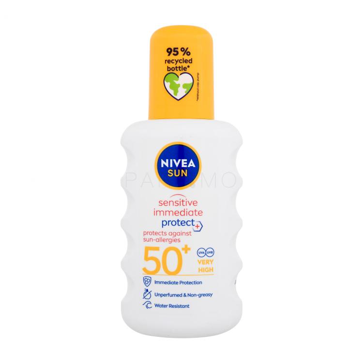 Nivea Sun Sensitive Immediate Protect+ Sun-Allergy SPF50+ Pentru corp 200 ml