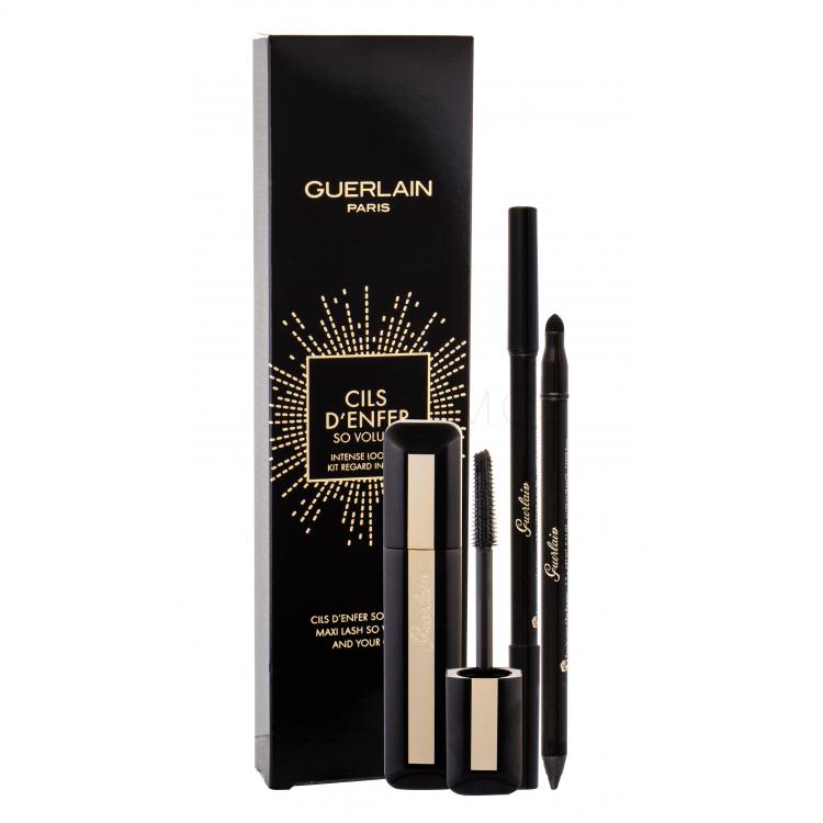 Guerlain Maxi Lash So Volume Set cadou Mascara 8,5 ml + Creion de ochi 1,2 g 01 Black Jack