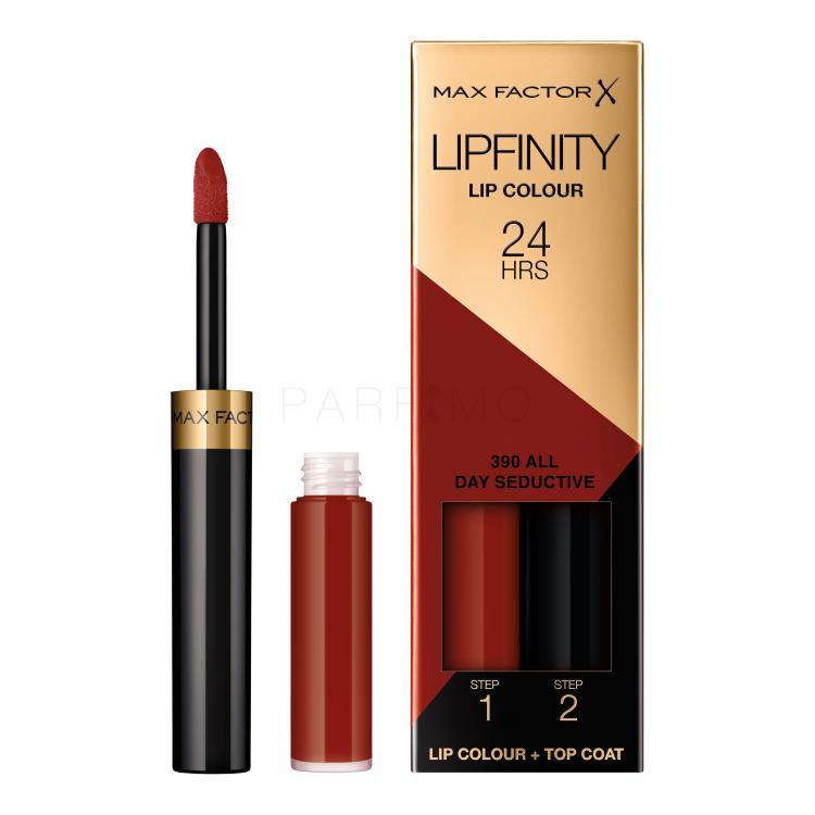 Max Factor Lipfinity 24HRS Lip Colour Ruj de buze pentru femei 4,2 g Nuanţă 390 All Day Seductive