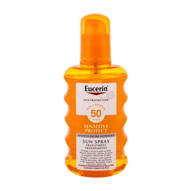 Eucerin Sun Sensitive Protect Sun Spray Transparent SPF50 Pentru corp 200 ml