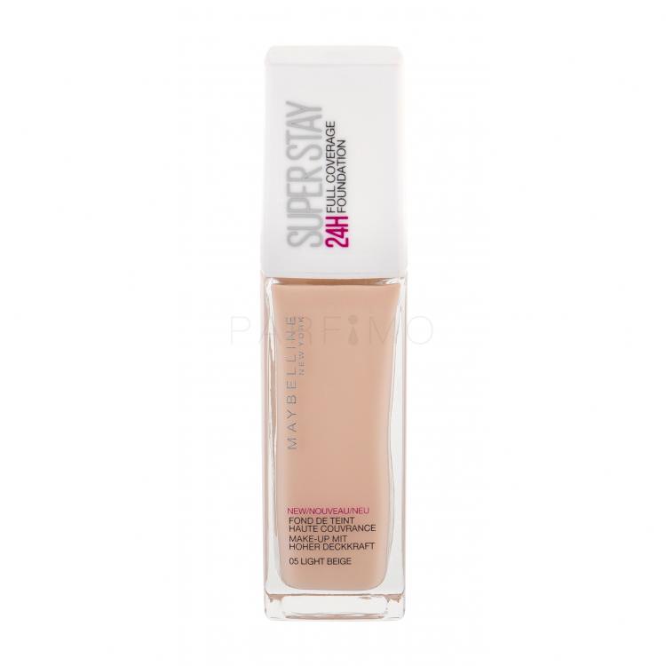 Maybelline Super Stay 24h Full Coverage Fond de ten pentru femei 30 ml Nuanţă 05 Light Beige