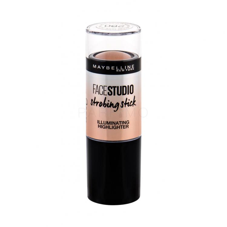 Maybelline FaceStudio Strobing Stick Iluminator pentru femei 9 g Nuanţă 200 Medium-Nude Glow