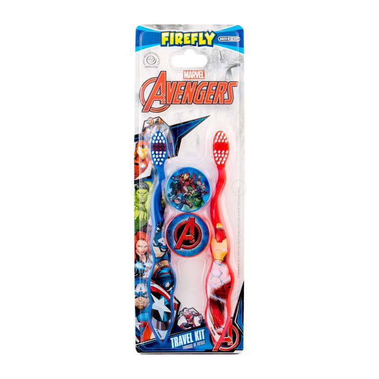 Marvel Avengers Toothbrush Set cadou periuta de dinti 2 buc + cutie 2 buc