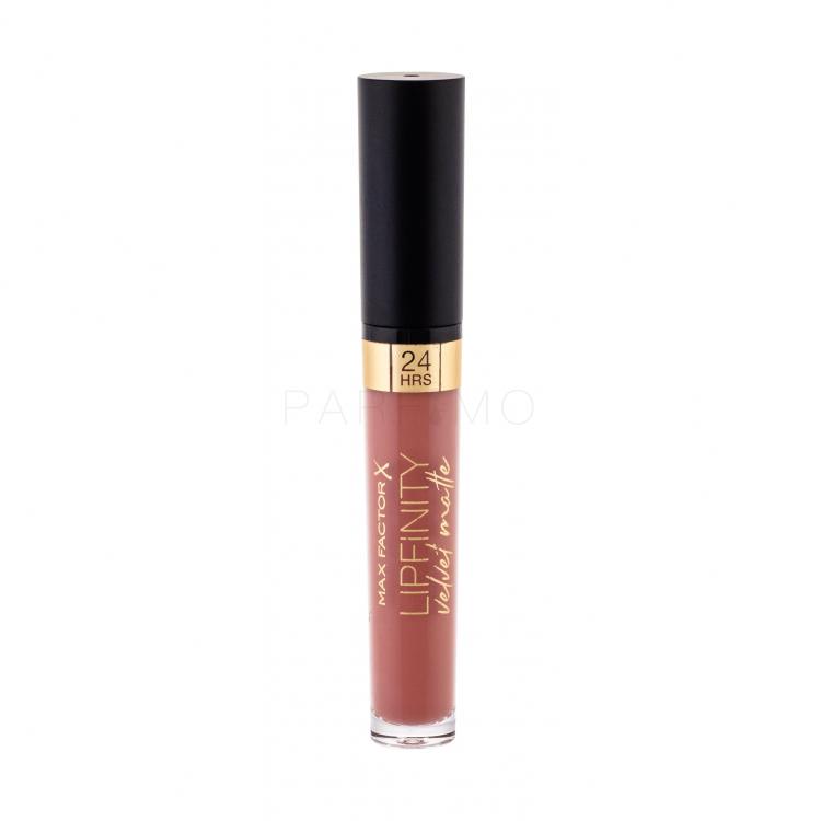 Max Factor Lipfinity Velvet Matte 24HRS Ruj de buze pentru femei 3,5 ml Nuanţă 035 Elegant Brown