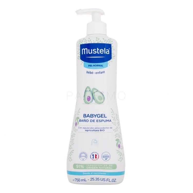 Mustela Bébé Multi-Sensory Bubble Bath Gel de duș pentru copii 750 ml