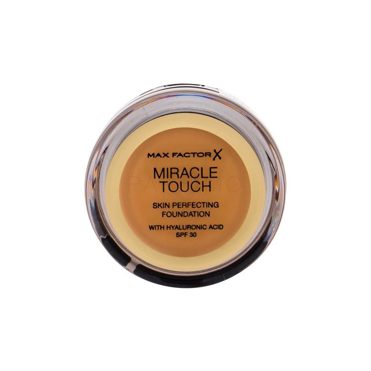Max Factor Miracle Touch Skin Perfecting SPF30 Fond de ten pentru femei 11,5 g Nuanţă 085 Caramel