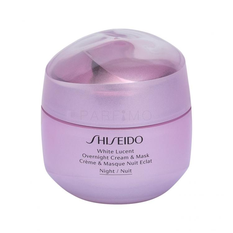Shiseido White Lucent Overnight Cream &amp; Mask Cremă de noapte pentru femei 75 ml