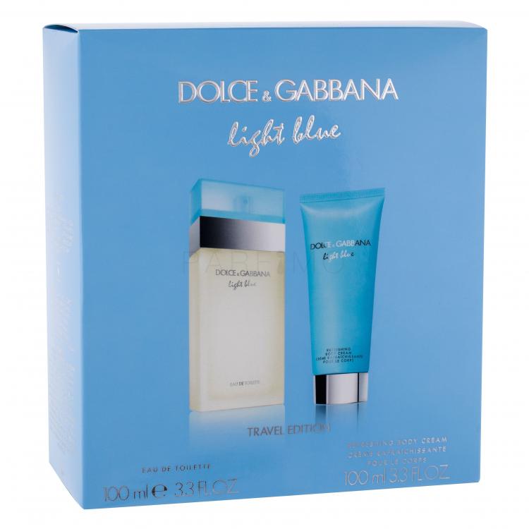Dolce&amp;Gabbana Light Blue Set cadou Apa de toaleta 100 ml + Crema de corp 100 ml