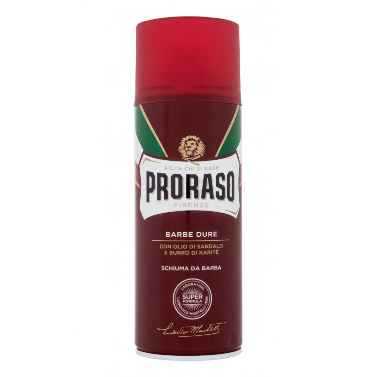 PRORASO Red Shaving Foam Spumă de ras pentru bărbați 400 ml