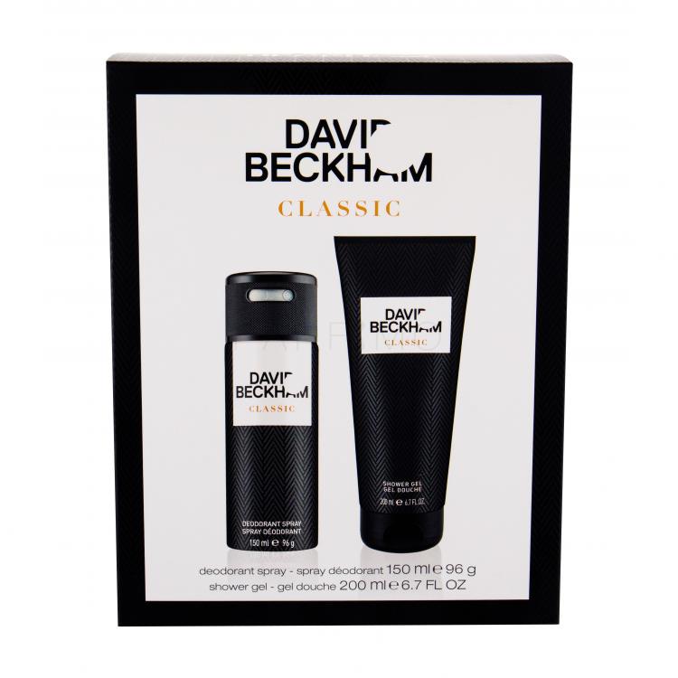 David Beckham Classic Set cadou Deodorant  150 ml + Gel de dus 200 ml
