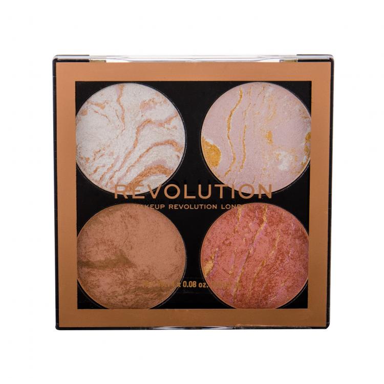 Makeup Revolution London Cheek Kit Iluminator pentru femei 8,8 g Nuanţă Take A Breather