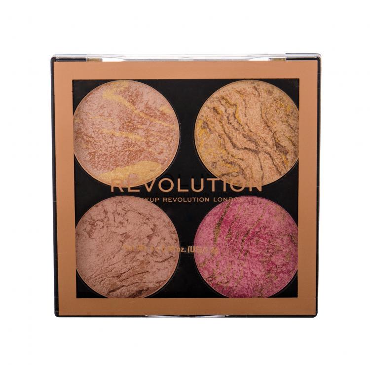 Makeup Revolution London Cheek Kit Iluminator pentru femei 8,8 g Nuanţă Fresh Perspective