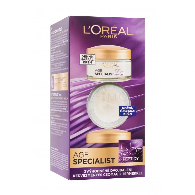 L&#039;Oréal Paris Age Specialist 55+ Set cadou crema de zi 50 ml + crema de noapte 50 ml