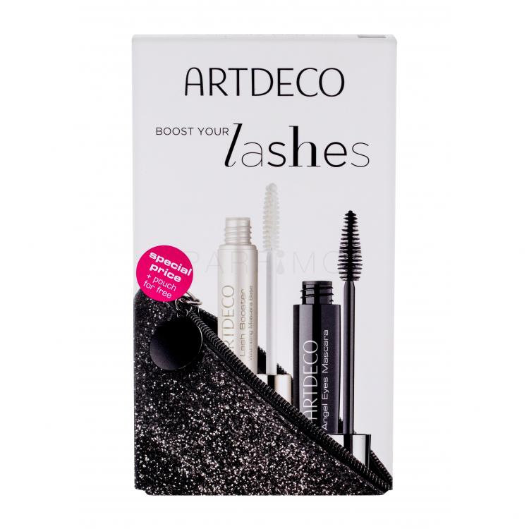 Artdeco Angel Eyes Set cadou Mascara 10 ml + baza de mascara Lash Booster 10 ml + Geanta cosmetica