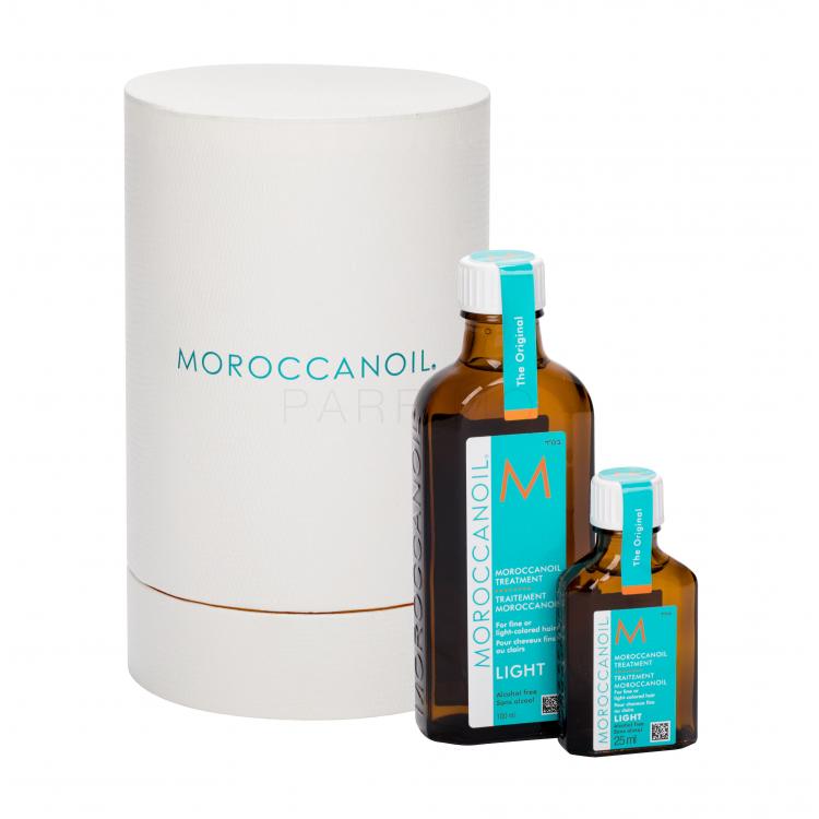 Moroccanoil Treatment Light Set cadou ulei de par 100 ml + ulei de par 25 ml