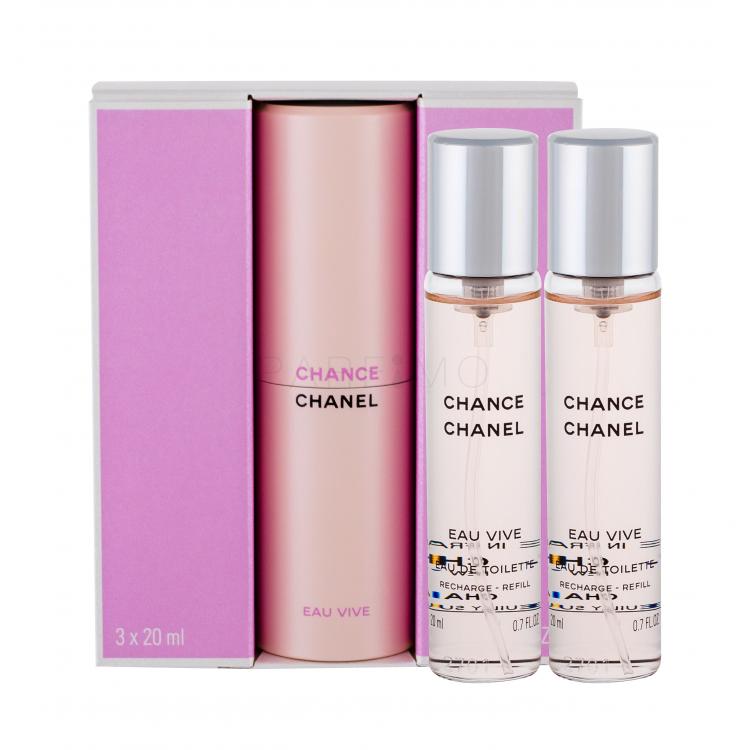 Chanel Chance Eau Vive Apă de toaletă pentru femei 3x20 ml