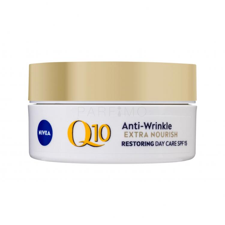 Nivea Q10 Power Anti-Wrinkle Extra Nourish SPF15 Cremă de zi pentru femei 50 ml