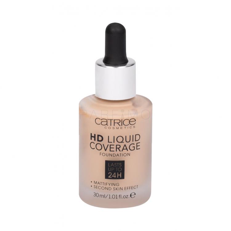 Catrice HD Liquid Coverage 24H Fond de ten pentru femei 30 ml Nuanţă 030 Sand Beige