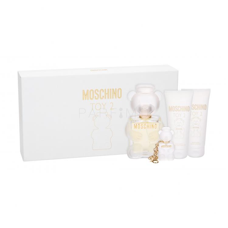Moschino Toy 2 Set cadou apa de parfum 100 ml + lotiune de corp 100 ml + gel de dus 100 ml + breloc