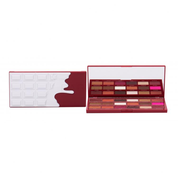 I Heart Revolution Chocolate Eyeshadow Palette Fard de pleoape pentru femei 18 g Nuanţă Red Velvet