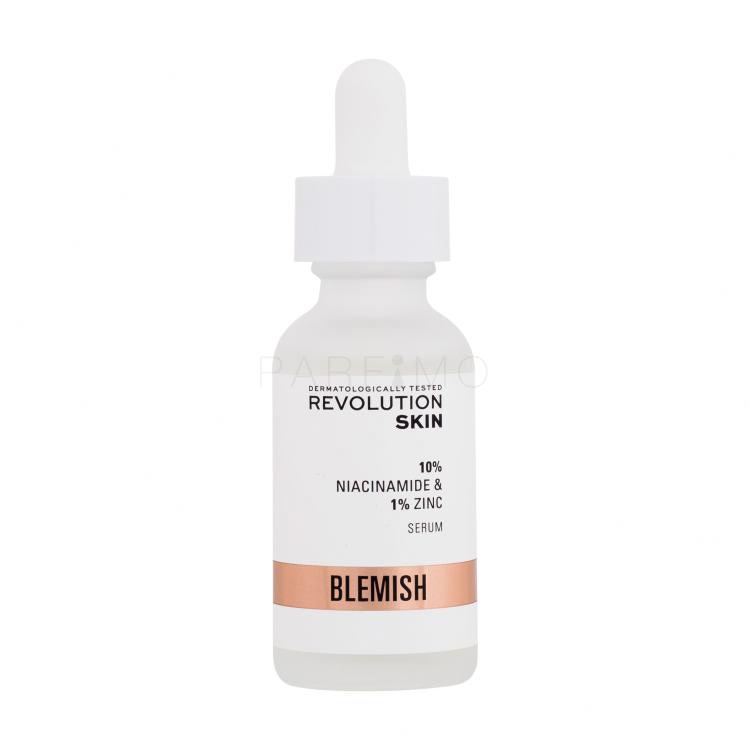 Revolution Skincare Blemish 10% Niacinamide + 1% Zinc Ser facial pentru femei 30 ml