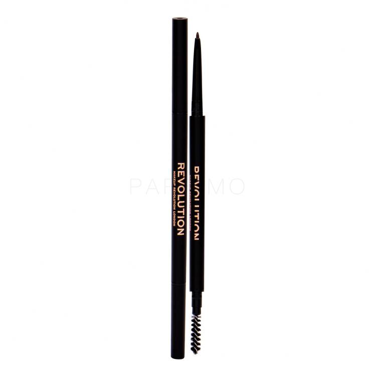Makeup Revolution London Precise Brow Pencil Creion pentru femei 0,05 g Nuanţă Dark Brown