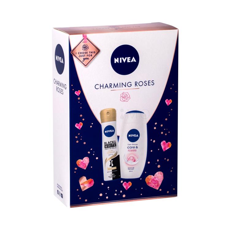 Nivea Care &amp; Roses Set cadou Cutie cu defect