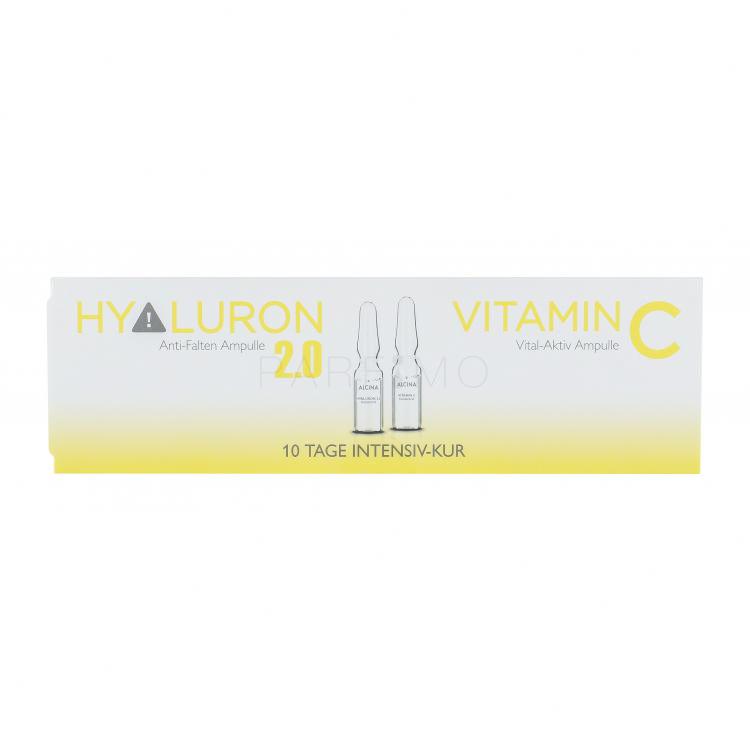 ALCINA Hyaluron 2.0 + Vitamin C Ampulle Set cadou cura de regenerare 5 x 1 ml + cura de regenerare Vitamina C 5 x 1 ml