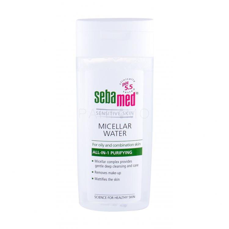 SebaMed Sensitive Skin Micellar Water Oily Skin Apă micelară pentru femei 200 ml