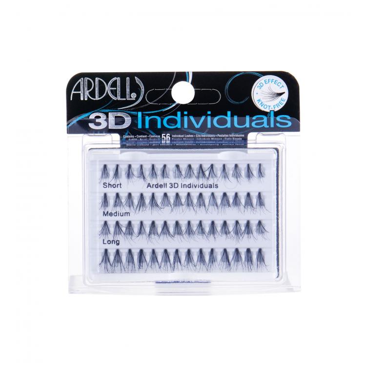 Ardell 3D Individuals Combo Pack Set cadou gene false 14 buc Short Black + gene false 14 buc Medium Black + gene false 28 buc Long Black