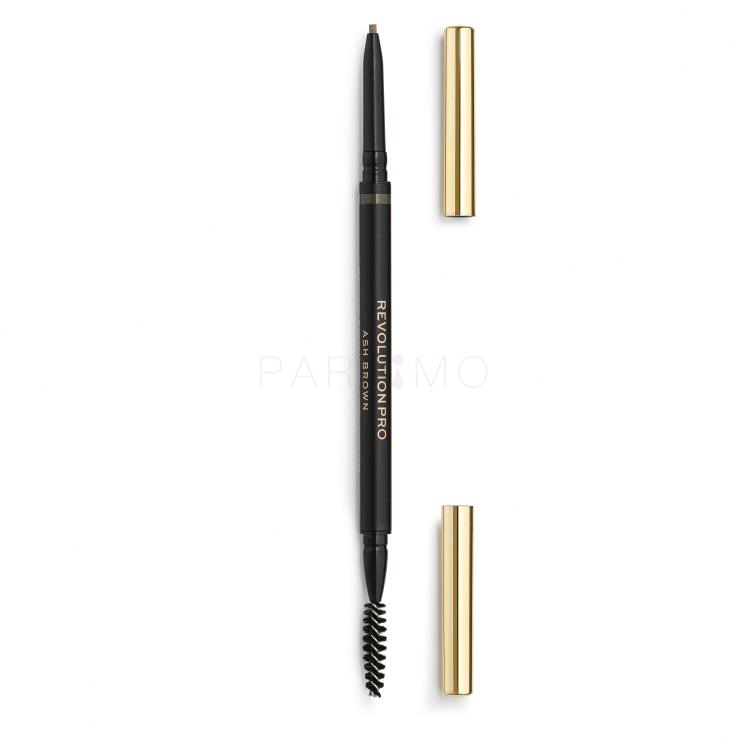 Revolution Pro Define &amp; Fill Micro Brow Pencil Creion pentru femei 0,1 g Nuanţă Ash Brown