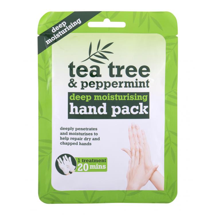 Xpel Tea Tree Tea Tree &amp; Peppermint Deep Moisturising Hand Pack Mănuși hidratante pentru femei 1 buc