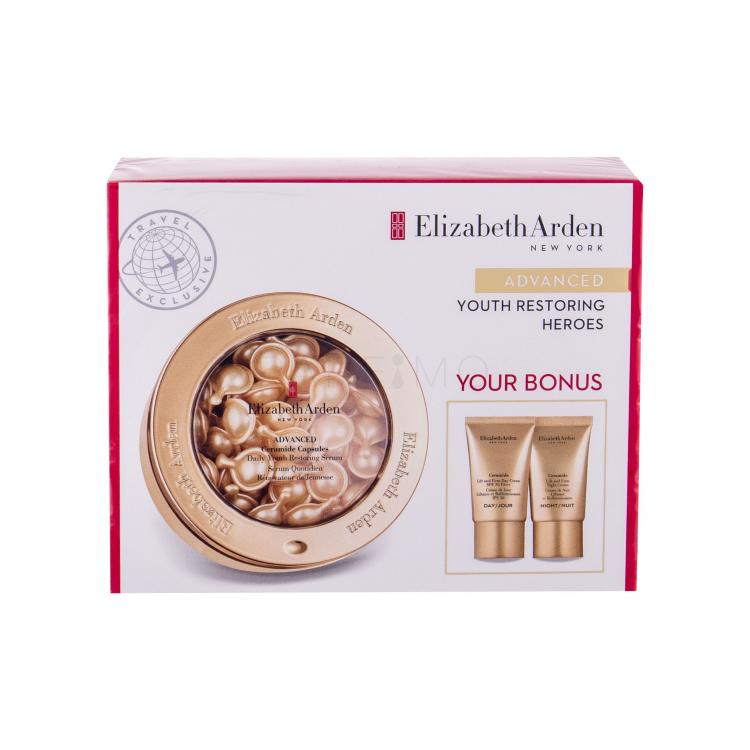 Elizabeth Arden Ceramide Daily Youth Restoring Set cadou Ser facial 60 buc + Crema de zi 15 ml + Crema de noapte 15 ml