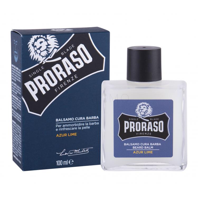 PRORASO Azur Lime Beard Balm Balsam pentru barbă pentru bărbați 100 ml
