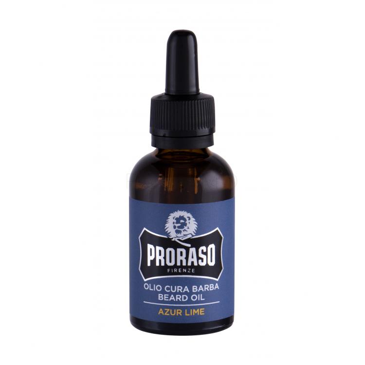 PRORASO Azur Lime Beard Oil Ulei de barbă pentru bărbați 30 ml