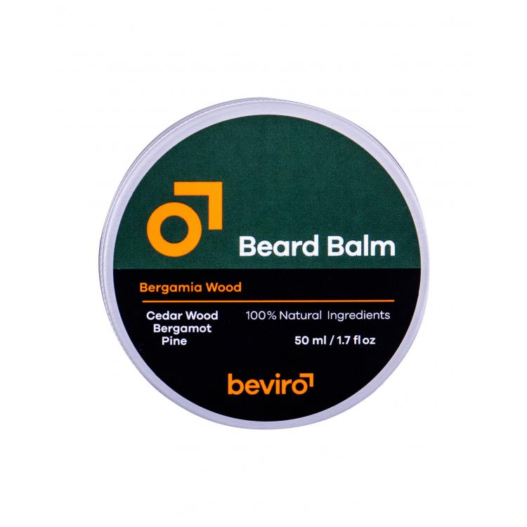 Be-Viro Men´s Only Beard Balm Cedar Wood, Bergamot, Pine Balsam pentru barbă pentru bărbați 50 ml