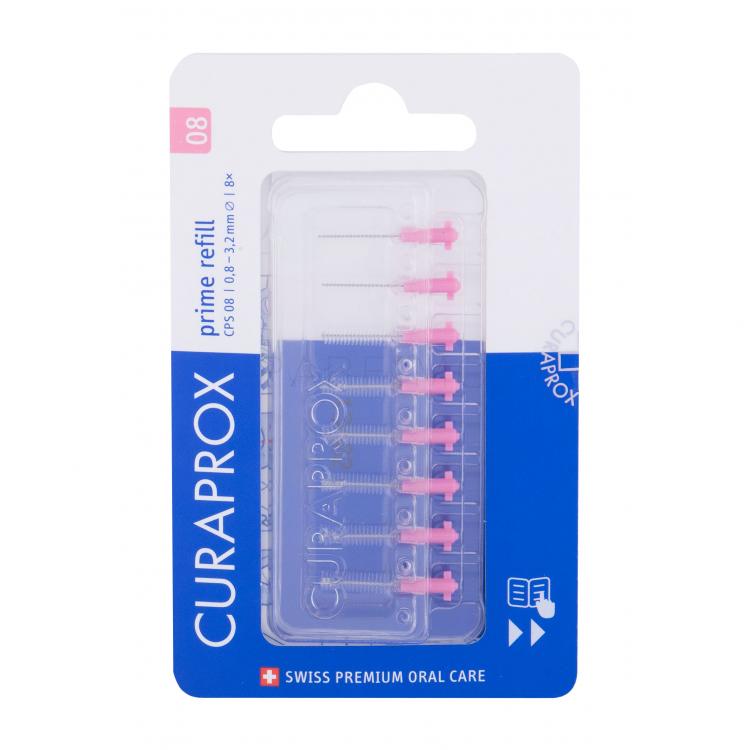 Curaprox CPS 08 Prime Refill 0,8 - 3,2 mm Periuțe interdentare 8 buc