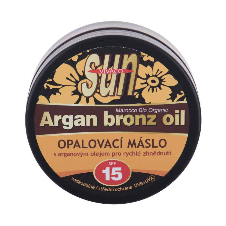 Vivaco Sun Argan Bronz Oil Suntan Butter SPF15 Pentru corp 200 ml