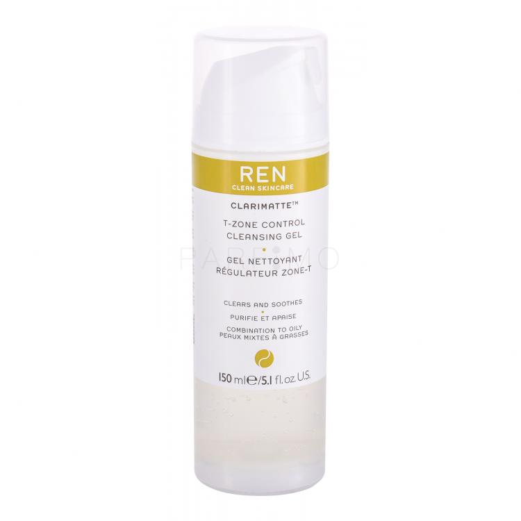 REN Clean Skincare Clarimatte T-Zone Control Gel demachiant pentru femei 150 ml