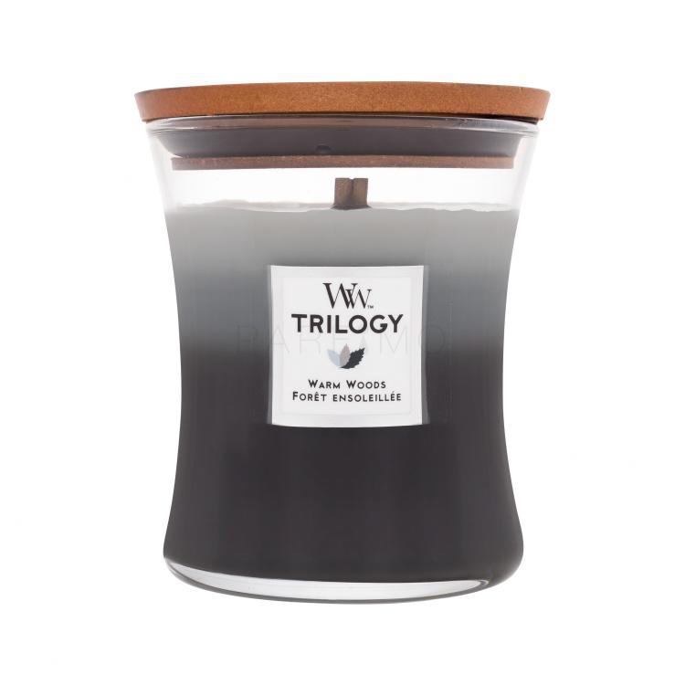 WoodWick Trilogy Warm Woods Lumânări parfumate 275 g