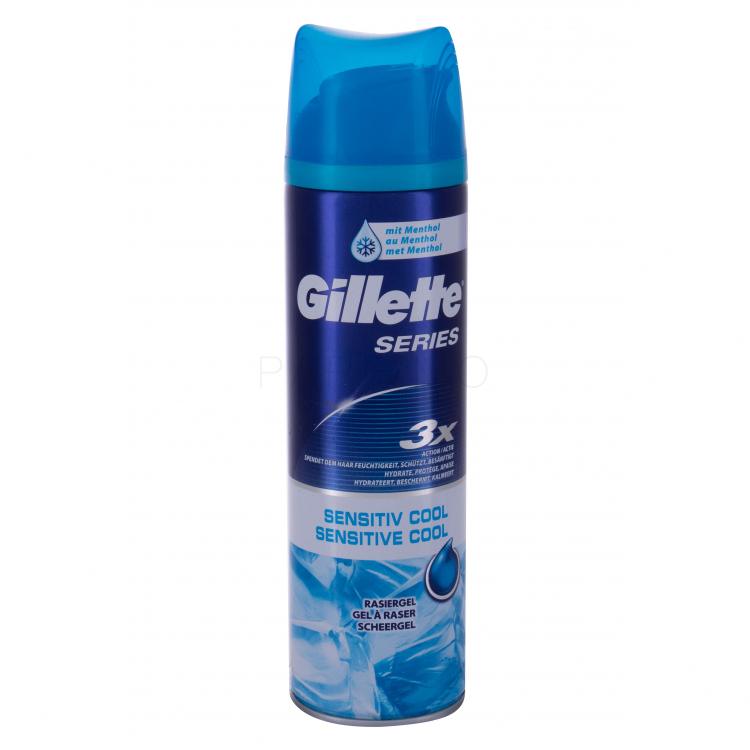 Gillette Series Sensitive Cool Gel de ras pentru bărbați 200 ml