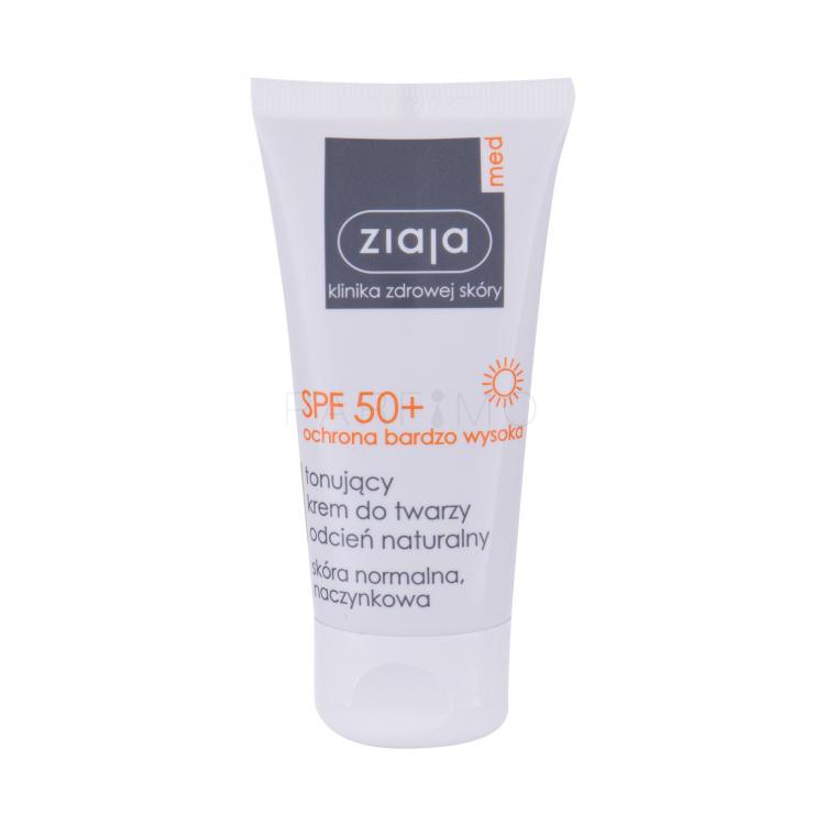 Ziaja Med Protective Tinted SPF50+ Pentru ten pentru femei 50 ml Nuanţă Natural