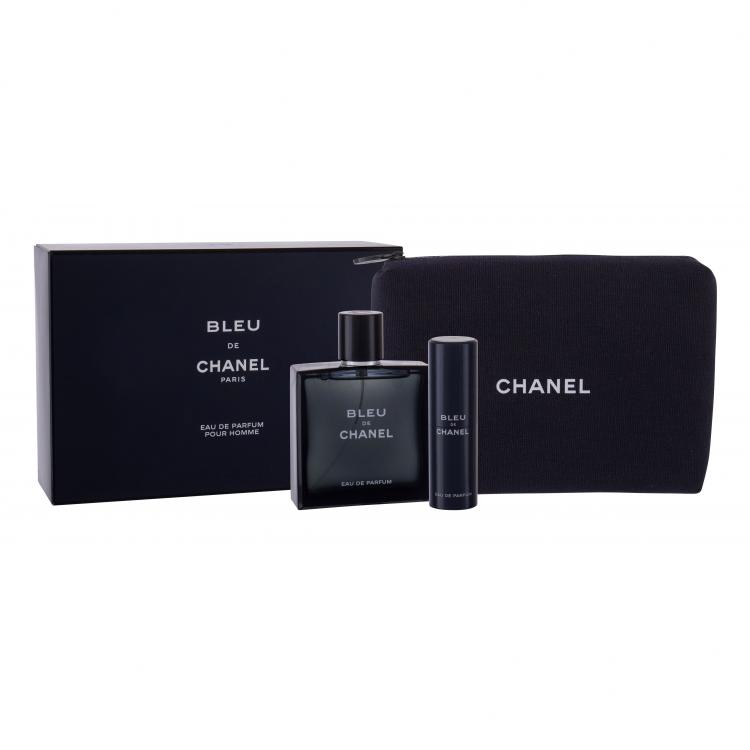 Chanel Bleu de Chanel Set cadou apa de parfum 100 ml + apa de parfum 20 ml + geanta cosmetica