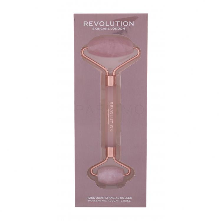 Revolution Skincare Roller Rose Quartz Facial Roller Role și pietre de masaj pentru femei 1 buc